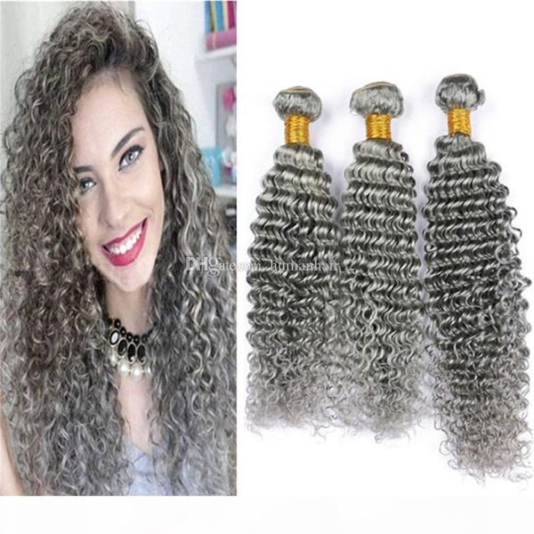 grey brazilian hair bundles deep wave curly human hair weave 3 bundles deals 8a color gray virgin hair extensions, Black;brown
grey brazilian hair bundles deep wave curly human hair weave 3 bundles deals 8a color gray virgin hair extensions, Black;brown