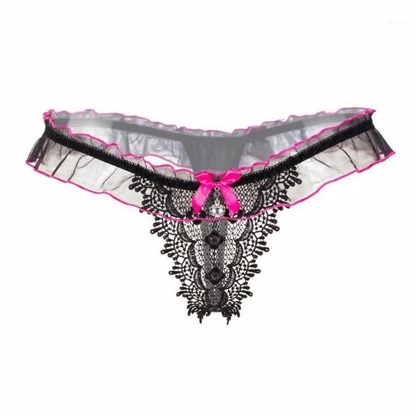 women's panties women lingerie erotic open lace underwear transparent see through g-string panty with bow and pendant1, Black;pink
women's panties women lingerie erotic open lace underwear transparent see through g-string panty with bow and pendant1, Black;pink