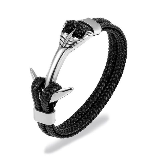 mkendn new fashion gold lion stainless steel anchor shackles black braid leather bracelet men wristband fashion jewelry wmtwtc
mkendn new fashion gold lion stainless steel anchor shackles black braid leather bracelet men wristband fashion jewelry wmtwtc