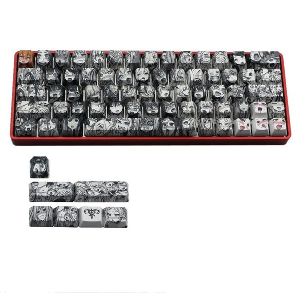 pbt 71 key ahegao keycap dye sublimation oem profile japanese anime keycap for cherry gateron kailh switch gk61 gk64
pbt 71 key ahegao keycap dye sublimation oem profile japanese anime keycap for cherry gateron kailh switch gk61 gk64