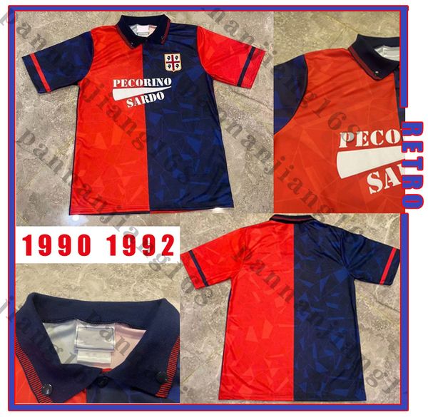 cagliari calcio 1990 1992 retro soccer jerseys home joao pedro simeone nainggolan godin 90/92 vintage football shirts, Black;yellow 
cagliari calcio 1990 1992 retro soccer jerseys home joao pedro simeone nainggolan godin 90/92 vintage football shirts, Black;yellow