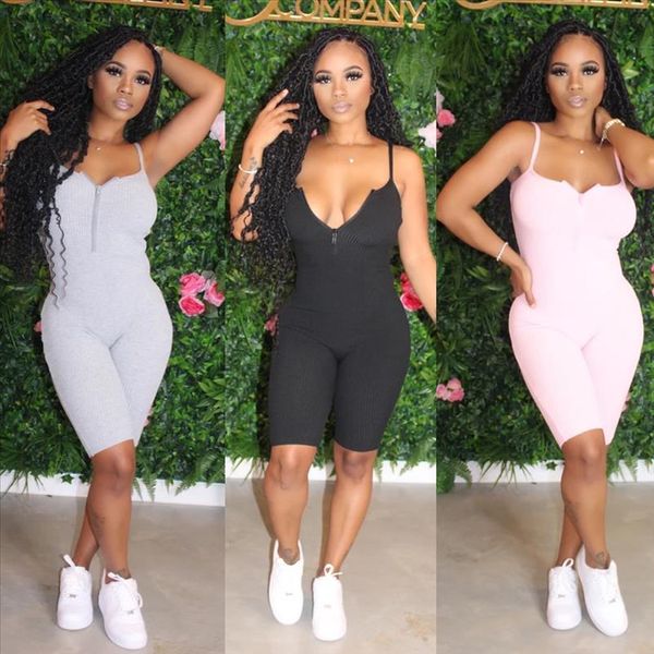 fashion jumpsuit front zipper bodysuit sleeveless shoild color short rompers jumpsuit women summer 2020 drop shipping, Black;white
fashion jumpsuit front zipper bodysuit sleeveless shoild color short rompers jumpsuit women summer 2020 drop shipping, Black;white