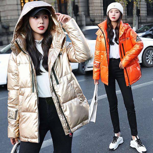 2020 winter new long down woman korean loose women's bright cotton padded wash tooling bf jacket parka coats for women, Black
2020 winter new long down woman korean loose women's bright cotton padded wash tooling bf jacket parka coats for women, Black