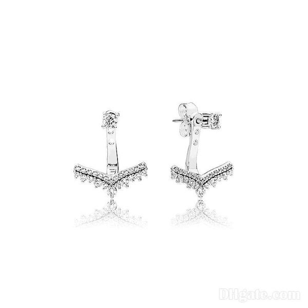 earrings cz diamond princess wish stud earrings original box for pandora 925 sterling silver women gift jewelry earring sets, Golden;silver
earrings cz diamond princess wish stud earrings original box for pandora 925 sterling silver women gift jewelry earring sets, Golden;silver