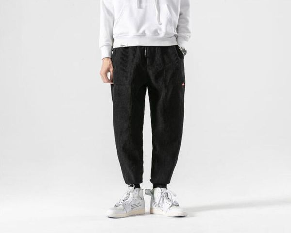 men's pants 2021 european and american style retro small leg men slim fit loose corduroy casual closing sports, Black
men's pants 2021 european and american style retro small leg men slim fit loose corduroy casual closing sports, Black