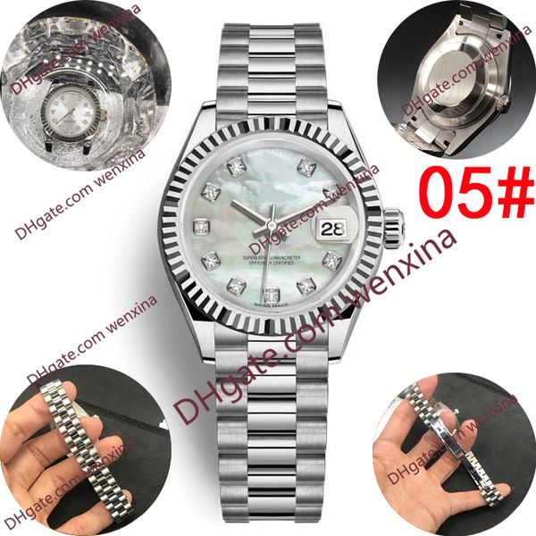 13 colors women watches 26mm automatic stainless steel fashion with calendar bracklet waterproof women silver swimming diamond watch, Slivery;brown
13 colors women watches 26mm automatic stainless steel fashion with calendar bracklet waterproof women silver swimming diamond watch, Slivery;brown