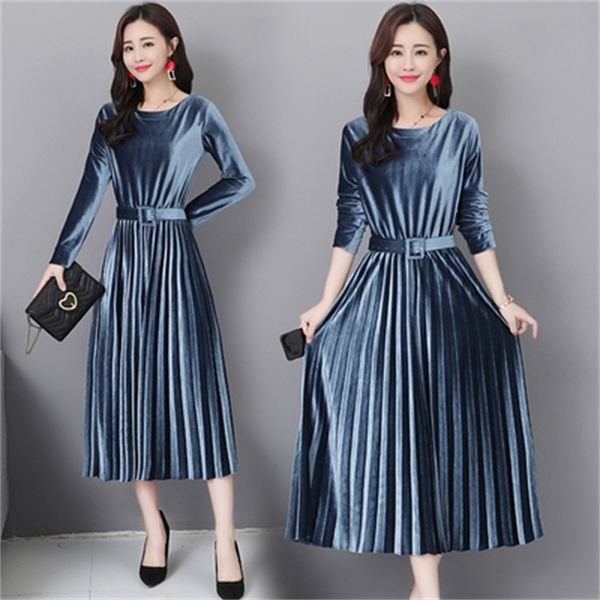 dressed in gold velvet, ladies'long sleeves, ladies' luxury bands, korean women's dresses, elegant fiesta, long dress. 2icm, Black;gray
dressed in gold velvet, ladies'long sleeves, ladies' luxury bands, korean women's dresses, elegant fiesta, long dress. 2icm, Black;gray