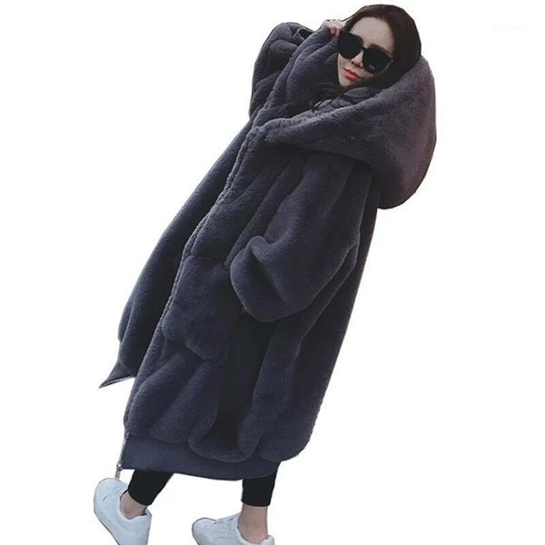 women's fur & faux winter coat women warm soft zipper jacket 2021 fluffy long hooded female plush overcoat casual outerwear1, Black
women's fur & faux winter coat women warm soft zipper jacket 2021 fluffy long hooded female plush overcoat casual outerwear1, Black