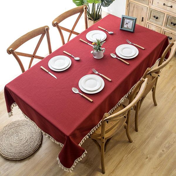 table cloth nordic simplicity waterproof tablecloth pure cotton linen red blue embroidered tassel rectangular dining cover
table cloth nordic simplicity waterproof tablecloth pure cotton linen red blue embroidered tassel rectangular dining cover