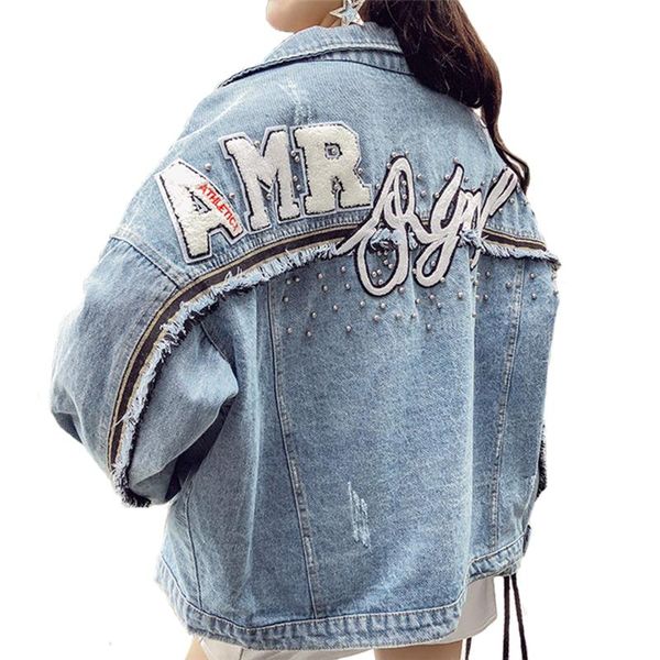 fashion large size denim jacket students 2020 spring autumn loose embroidery windbreaker women beading jeans coats a2648, Black;brown
fashion large size denim jacket students 2020 spring autumn loose embroidery windbreaker women beading jeans coats a2648, Black;brown