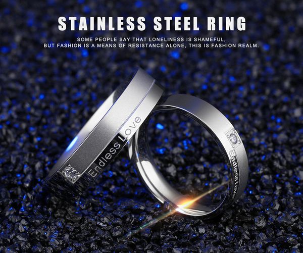 cz endless love pave couple wedding rings romantic promise engagement bands stainless steel ring for women, Silver
cz endless love pave couple wedding rings romantic promise engagement bands stainless steel ring for women, Silver