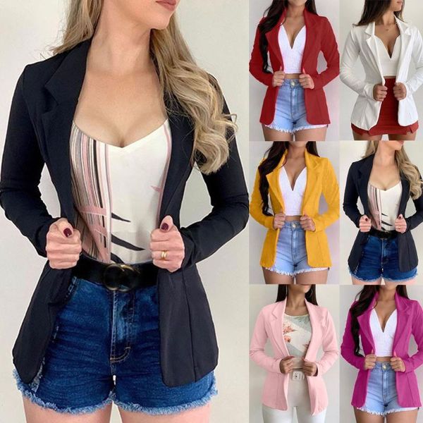 women office long sleeved coat suit slim cardigan solid color casual 1, White;black
women office long sleeved coat suit slim cardigan solid color casual 1, White;black