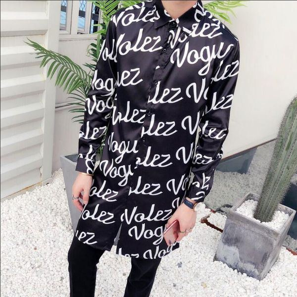 2020 new english -3xl long-haired stylist letter printing thin men's shirt long sleeve shirt, singing tide, sun protection, clothes 41, White;black
2020 new english -3xl long-haired stylist letter printing thin men's shirt long sleeve shirt, singing tide, sun protection, clothes 41, White;black