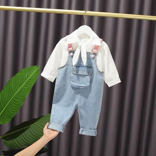 toddler girl fall clothes 2020 girls outfits white bowtie shirt+denim suspender trousers 2pcs outfits baby girl clothes e20301x1019
toddler girl fall clothes 2020 girls outfits white bowtie shirt+denim suspender trousers 2pcs outfits baby girl clothes e20301x1019