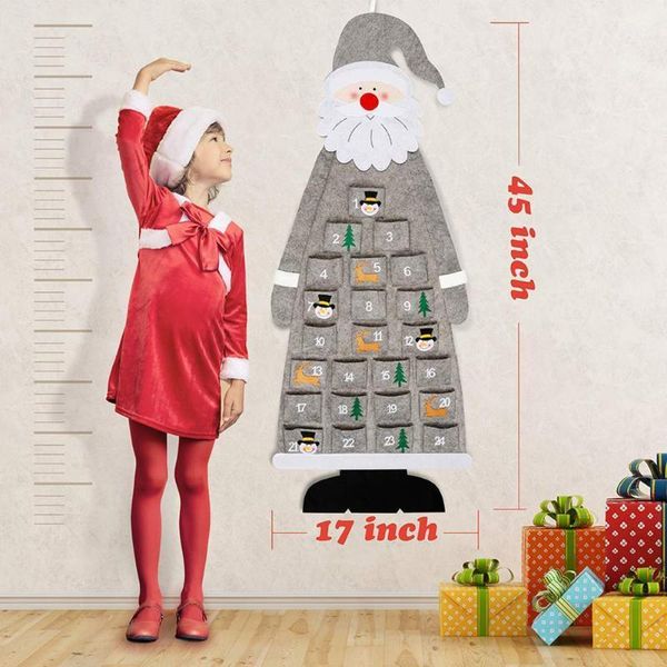 n 3d santa felt christmas advent calendar pendant with pockets 24 days hanging christmas countdown calendar indoor decor usj991
n 3d santa felt christmas advent calendar pendant with pockets 24 days hanging christmas countdown calendar indoor decor usj991