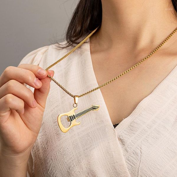 stainless steel couples guitar necklaces mens fashion corkscrew necklace pendant hip hop rock jewelry for neck male accessories1, Silver
stainless steel couples guitar necklaces mens fashion corkscrew necklace pendant hip hop rock jewelry for neck male accessories1, Silver