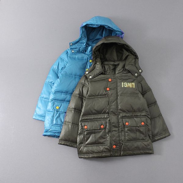 110-140 boys' domestic single 80 white duck warm hooded casual children's down jacket, Blue;gray
110-140 boys' domestic single 80 white duck warm hooded casual children's down jacket, Blue;gray