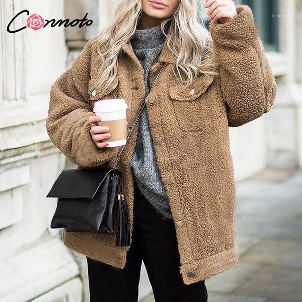 conmoto faux fur teddy coats women shaggy turndown colloar winter coats trendy solid casual jackets1, Black
conmoto faux fur teddy coats women shaggy turndown colloar winter coats trendy solid casual jackets1, Black