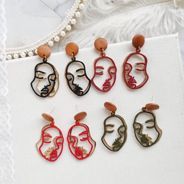 dangle & chandelier human face contour drop earrings for women korean double layer abstract portrait pendant female gifts jewelry bijoux1, Silver
dangle & chandelier human face contour drop earrings for women korean double layer abstract portrait pendant female gifts jewelry bijoux1, Silver