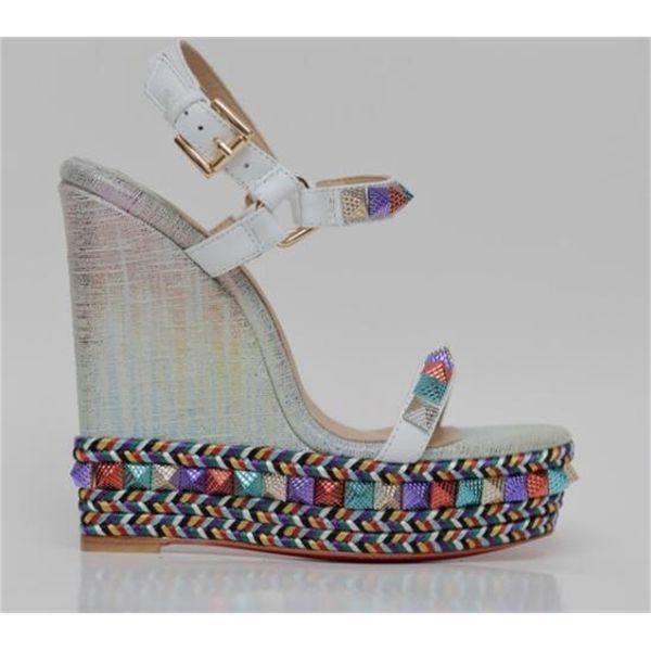 fashion open-toed multi-riveted rivets studded woman with colored sandals braided platform wedged ankle shoes strapped in heels tldw, Black
fashion open-toed multi-riveted rivets studded woman with colored sandals braided platform wedged ankle shoes strapped in heels tldw, Black
