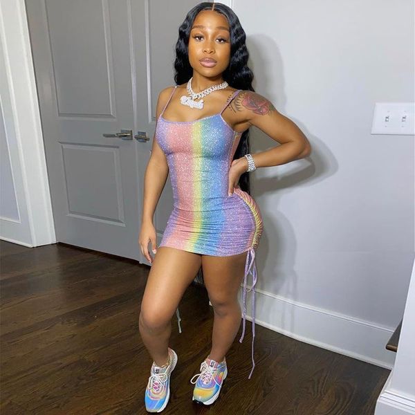 casual dresses suspender women's dress 2021 skirt short fluorescent pleated, Black;gray
casual dresses suspender women's dress 2021 skirt short fluorescent pleated, Black;gray