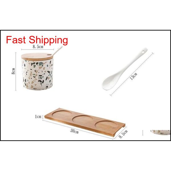 3pcs ceramic oil salt pot ceramic jar seasoning jar set nordic home kitchen creative terrazzo european salt sug qylekg sweet07
3pcs ceramic oil salt pot ceramic jar seasoning jar set nordic home kitchen creative terrazzo european salt sug qylekg sweet07