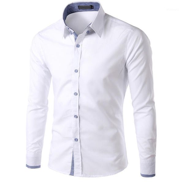 men's new recreational button long sleeve turn down collar shirts fashion pure long sleeve business camisa de los hombres#21, White;black
men's new recreational button long sleeve turn down collar shirts fashion pure long sleeve business camisa de los hombres#21, White;black