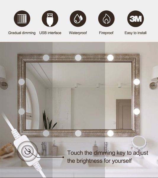 design 12v makeup mirror light bulb hollywood vanity lights stepless dimmable wall lamp 6 10 14bulbs kit for dressing table
design 12v makeup mirror light bulb hollywood vanity lights stepless dimmable wall lamp 6 10 14bulbs kit for dressing table