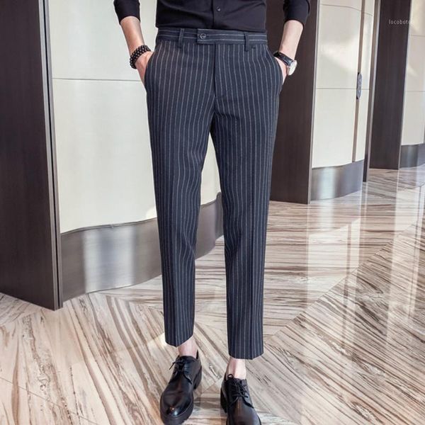 men's suits & blazers classic striped pants men spring business dress casual slim fit formal suit office social trousers costume homme1, White;black
men's suits & blazers classic striped pants men spring business dress casual slim fit formal suit office social trousers costume homme1, White;black