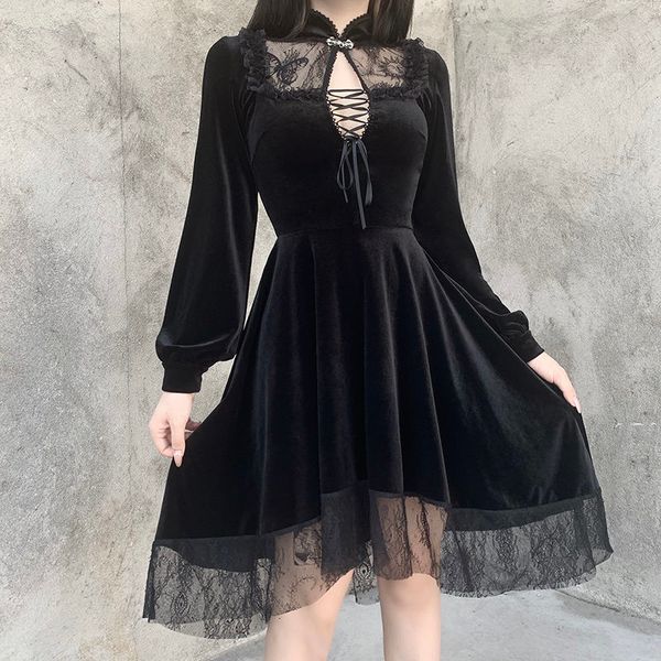 black woman retro winter lace mini female hepburn high party girl dress 2021 new 7hma, Black;gray
black woman retro winter lace mini female hepburn high party girl dress 2021 new 7hma, Black;gray