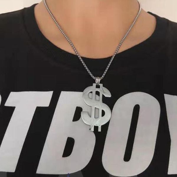 pendant necklace jewelry for neck mens accessories usd necklaces mens stainles steel fashion necklace hip hop currency symbol, Silver
pendant necklace jewelry for neck mens accessories usd necklaces mens stainles steel fashion necklace hip hop currency symbol, Silver