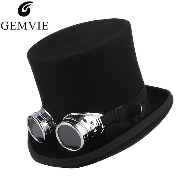 gemvie 100% wool felt with glasses fedoras rock band for men women steampunk costume mad hatter cylinder hat t200323, Blue;gray
gemvie 100% wool felt with glasses fedoras rock band for men women steampunk costume mad hatter cylinder hat t200323, Blue;gray