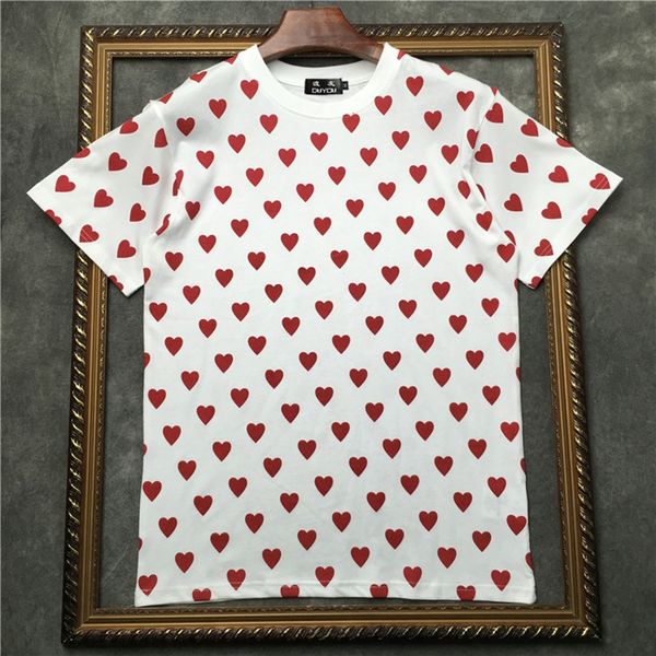 Men's Short-sleeved T-shirt Covered with Red Heart Pattern Women Shirts|streetwear 2191001578 B6dy, White;black
Men's Short-sleeved T-shirt Covered with Red Heart Pattern Women Shirts|streetwear 2191001578 B6dy, White;black