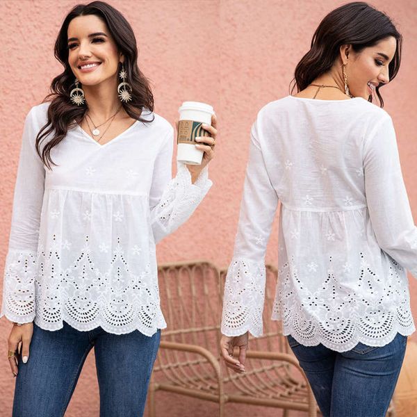 style lace patchwork cut new out fashion chiffon long sleeve v-neck printed t-shirt, Black;gray
style lace patchwork cut new out fashion chiffon long sleeve v-neck printed t-shirt, Black;gray
