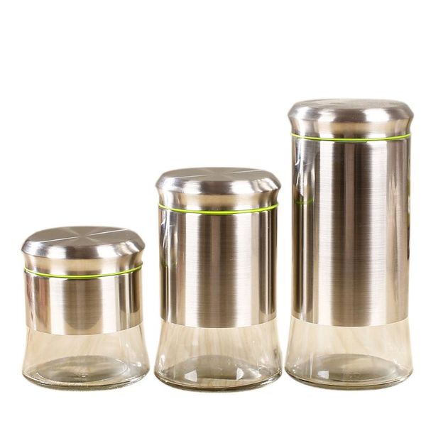 storage bottles & jars stainless steel airtight canister set container for kitchen counter grains sugar coffee with clear glass b
storage bottles & jars stainless steel airtight canister set container for kitchen counter grains sugar coffee with clear glass b
