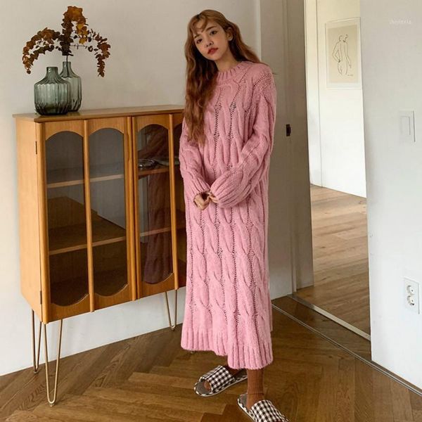 women spring round collar twist long sleeve long sweater dress loose straight knitted pullover jumper dresses solid color1, Black;gray
women spring round collar twist long sleeve long sweater dress loose straight knitted pullover jumper dresses solid color1, Black;gray