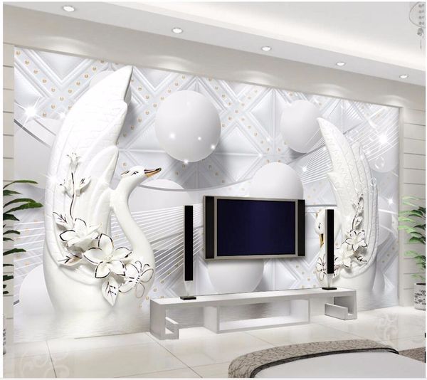 custom wallpaper 3d mural luxury european swan soft bag ball 3d stereo tv background wall papers home decor wallpaper
custom wallpaper 3d mural luxury european swan soft bag ball 3d stereo tv background wall papers home decor wallpaper