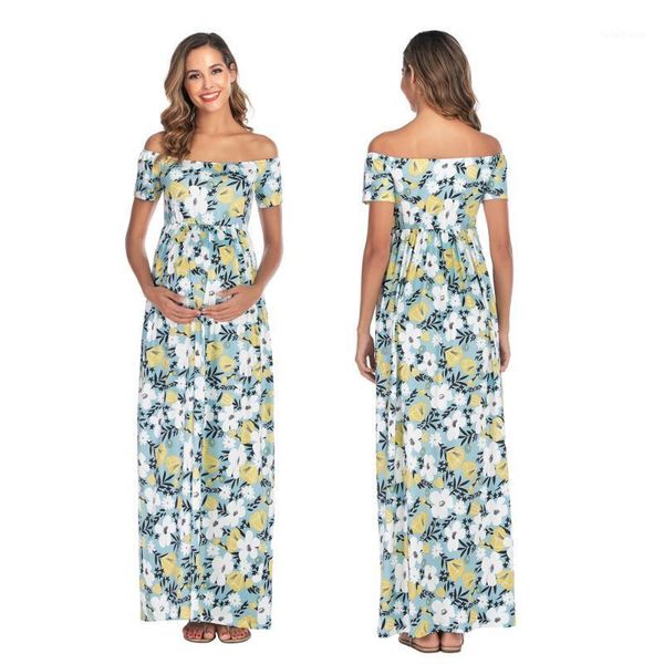 2020 maternity clothes summer fashion pregnant women shoulderless maxi dresses mama short sleeve casual floral printed sundress1, White
2020 maternity clothes summer fashion pregnant women shoulderless maxi dresses mama short sleeve casual floral printed sundress1, White
