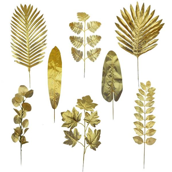 decorative flowers & wreaths 5pcs artificial gold palm leaves monstera tropical silk leaf fake plants for home garden wedding birthday party
decorative flowers & wreaths 5pcs artificial gold palm leaves monstera tropical silk leaf fake plants for home garden wedding birthday party