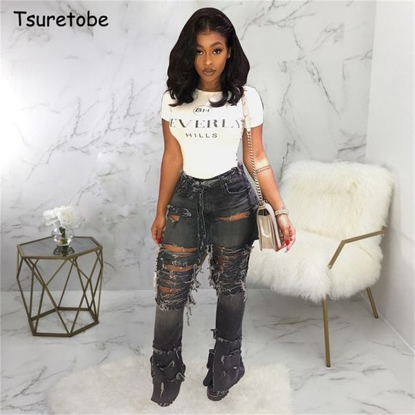 tsuretobe plus size hole ripped flare jeans women streetwear high waist wide leg denim pants bell-bottoms trousers female 201223, Blue
tsuretobe plus size hole ripped flare jeans women streetwear high waist wide leg denim pants bell-bottoms trousers female 201223, Blue