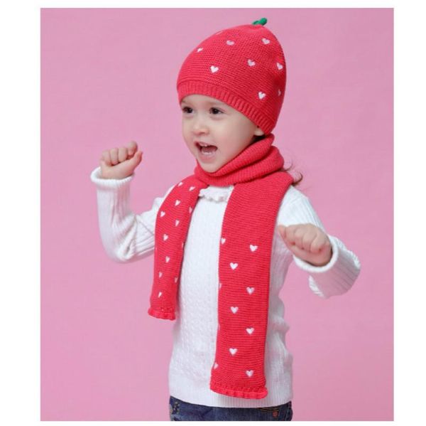 new love strawberry girl hats with scarf cotton knitted hat baby accessories kids scarf baby beanie cap girls bonnet sets, Yellow
new love strawberry girl hats with scarf cotton knitted hat baby accessories kids scarf baby beanie cap girls bonnet sets, Yellow