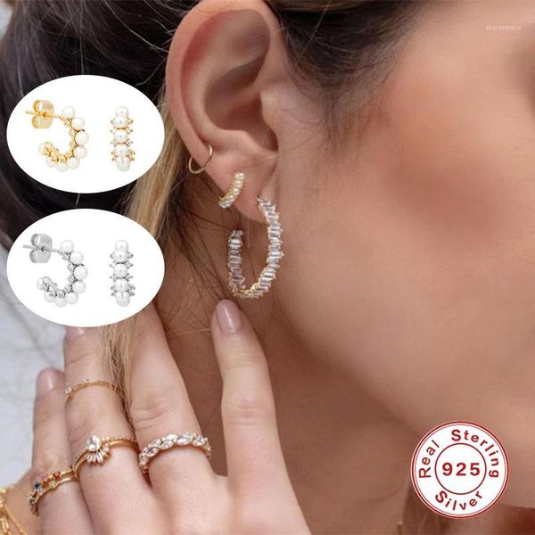 925 sterling silver cute korean ins pearl piercing stud earrings for woman lovers' couples piercing pendientesearring jewerly1, Golden;silver
925 sterling silver cute korean ins pearl piercing stud earrings for woman lovers' couples piercing pendientesearring jewerly1, Golden;silver