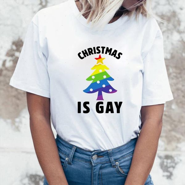 women men funny t shirt santa claus t shirt rainbow tree christmas is gay letters printed tshirt casual tee, White
women men funny t shirt santa claus t shirt rainbow tree christmas is gay letters printed tshirt casual tee, White