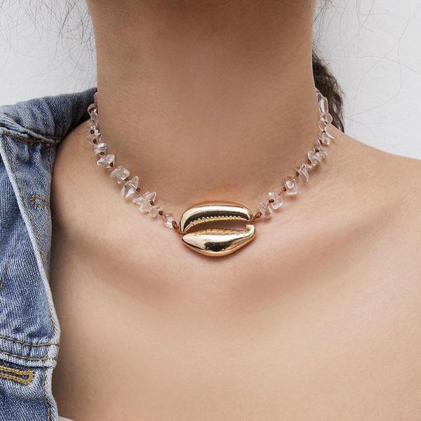 pendant necklaces women conch shell choker necklace bohemia summer charm natural stone cowrie seashell long chain boho jewelry, Silver
pendant necklaces women conch shell choker necklace bohemia summer charm natural stone cowrie seashell long chain boho jewelry, Silver