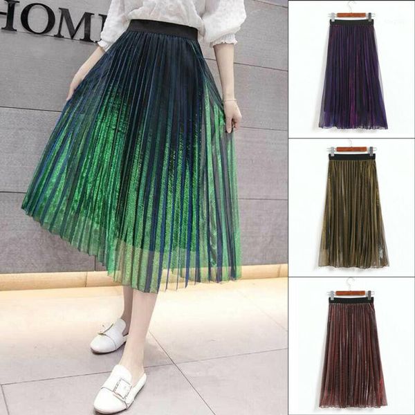 spring summer women's a-line pleated skirt gradient mesh skirts elegant pleated skirt ankle length1, Black
spring summer women's a-line pleated skirt gradient mesh skirts elegant pleated skirt ankle length1, Black