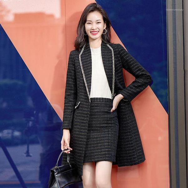 two piece dress fabric autumn winter formal styles middle long windbreaker blazers jackets coat for women professional outwear1, White
two piece dress fabric autumn winter formal styles middle long windbreaker blazers jackets coat for women professional outwear1, White