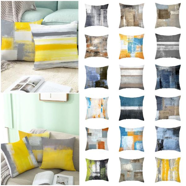 cushion/decorative pillow polyester modern abstract art geometric cushion case yellow blue black oil painting pillowcase sofa seat throw pil
cushion/decorative pillow polyester modern abstract art geometric cushion case yellow blue black oil painting pillowcase sofa seat throw pil
