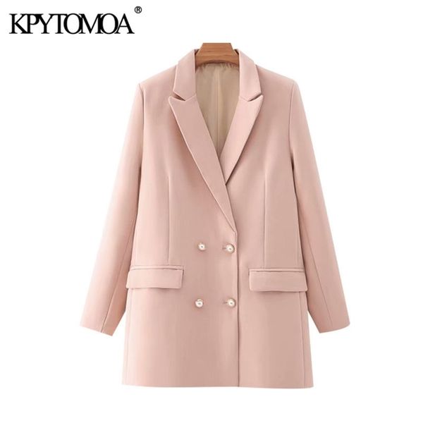 kpytomoa women 2020 fashion office wear double breasted blazer coat vintage long sleeve pockets female outerwear chic lj201212, White;black
kpytomoa women 2020 fashion office wear double breasted blazer coat vintage long sleeve pockets female outerwear chic lj201212, White;black