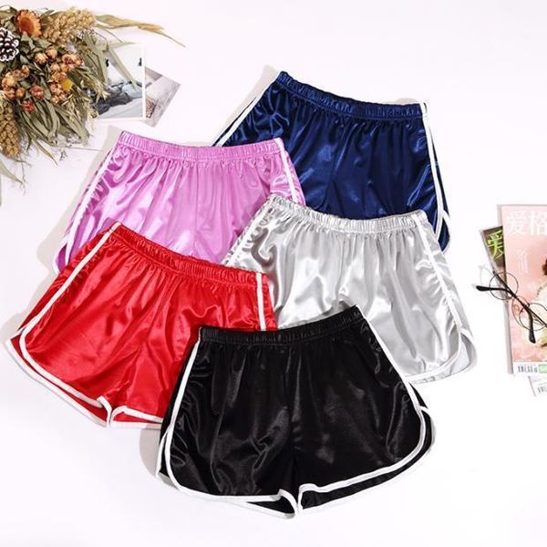 running shorts women sports summer silk slim casual white egde workout elastic waistband skinny running1, Black;blue
running shorts women sports summer silk slim casual white egde workout elastic waistband skinny running1, Black;blue
