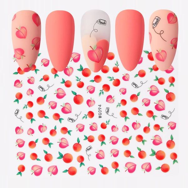 stickers & decals 1 sheet 3d nail watermelon apple banana peach fruit pattern wraps slider decoration, Black
stickers & decals 1 sheet 3d nail watermelon apple banana peach fruit pattern wraps slider decoration, Black